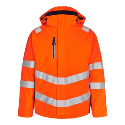 Safety Winterjacke, orange/blue ink, Gr. XL