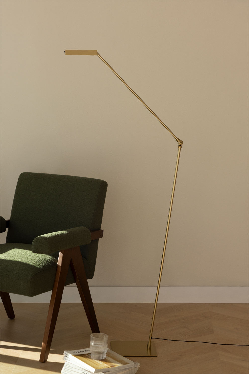 Sklum Led-stehlampe Aus Metall Valtyn Vergoldet