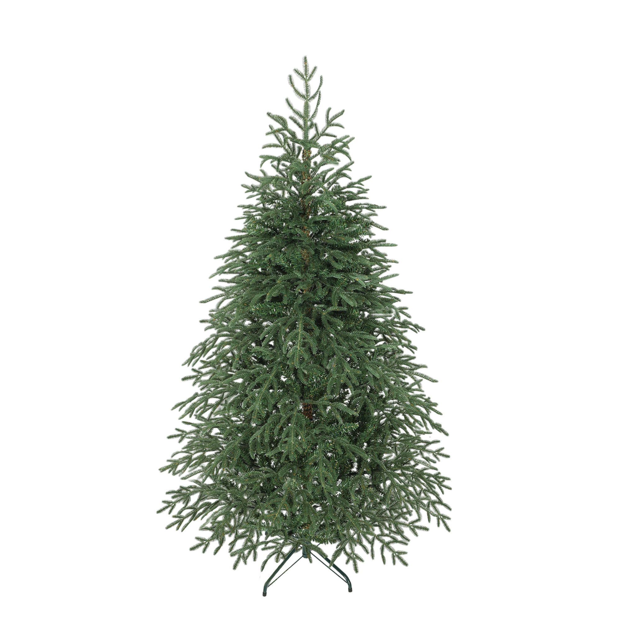180 Cm Hoher, Feuerhemmender Künstlicher Weihnachtsbaum Mit 1814 Naturgetreuen Zweigen Und Einem Faltbaren Metallfuß