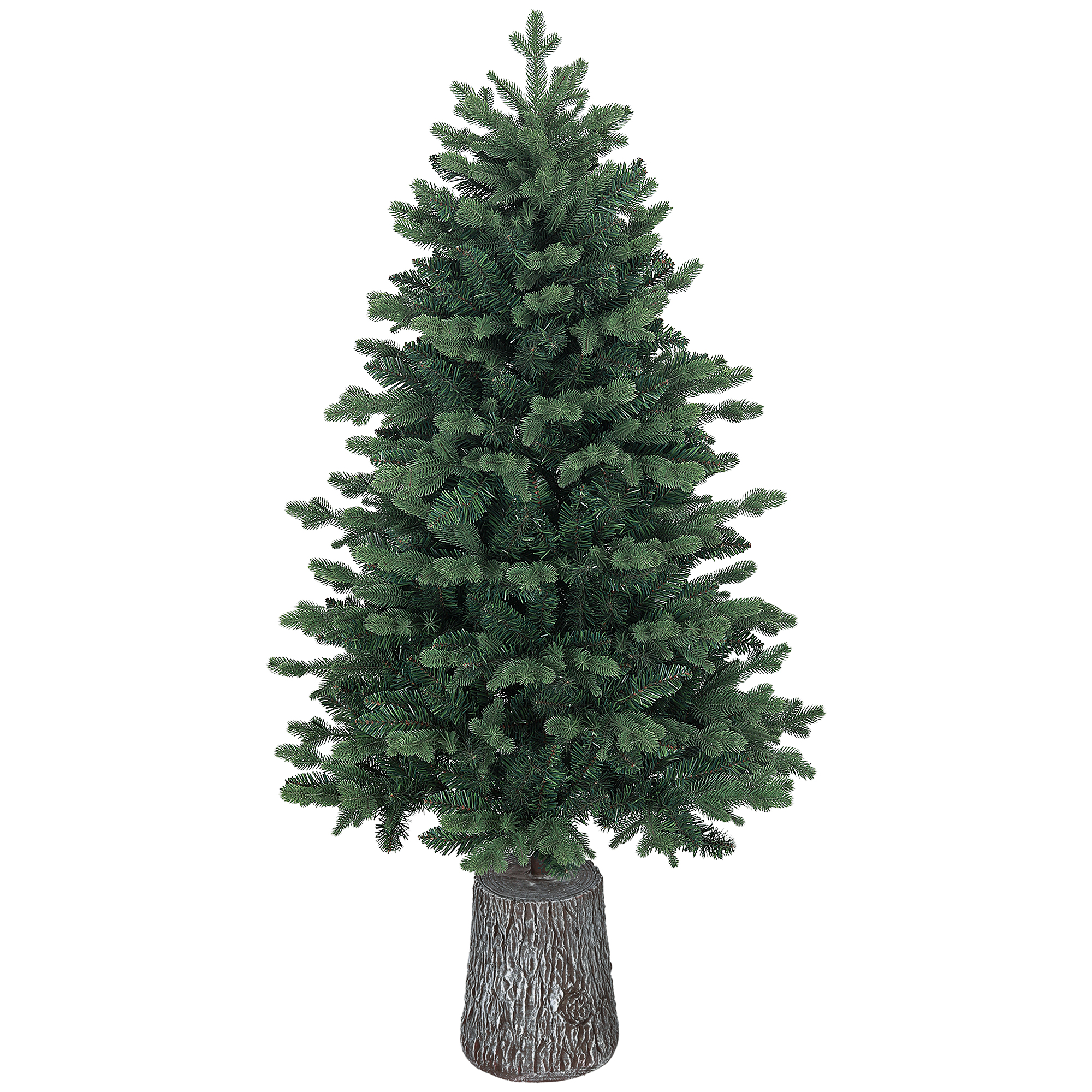Realistischer, 150 Cm Hoher Künstlicher Weihnachtsbaum Mit 994 Zweigen Und Harzfuß, Grün