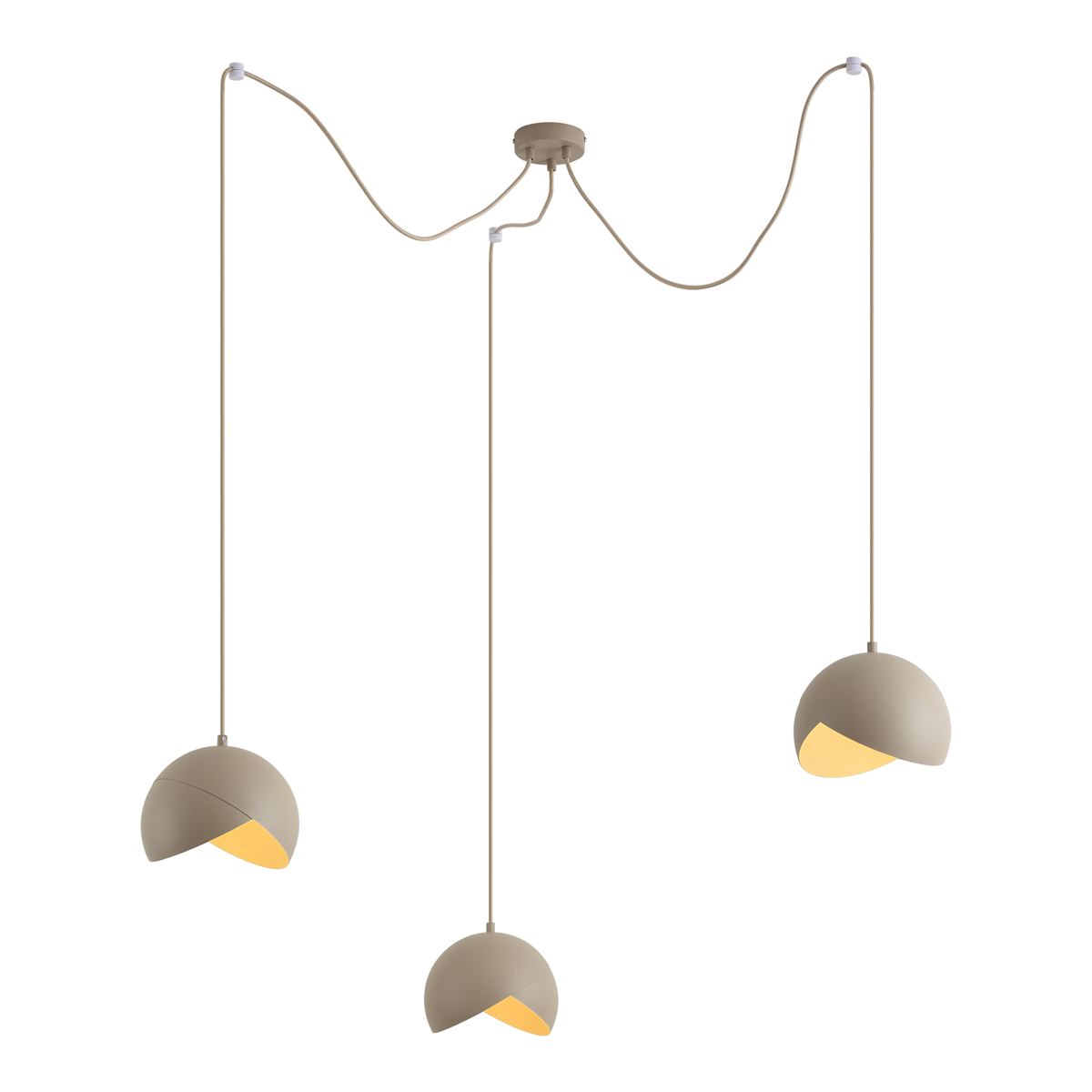 Qazqa Design-pendelleuchte Beige Mit Opalglas 3-flammig - Tulip