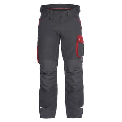 Galaxy Arbeitshose, anthrazit grau/tomato red, Gr. 102