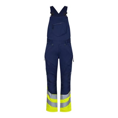Safety Latzhose, blue ink/gelb, Gr. 58