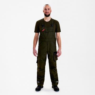 Galaxy Latzhose, forest green/schwarz, Gr. 48
