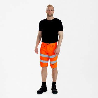 Safety Shorts, orange/anthrazit grau, Gr. 56