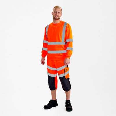 Safety Sweatshirt, orange, Gr. XS