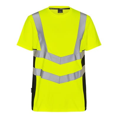 Safety T-Shirt, gelb/schwarz, Gr. XL