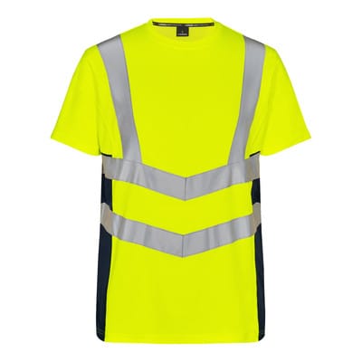 Safety T-Shirt, gelb/blue ink, Gr. M