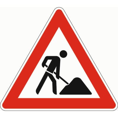 Verkehrszeichen 123 Gefahrenzeichen Baustelle RA2