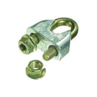 Sicherheits-Drahtseilklemme, ähnlich EN 13411-5 Stahl verzinkt 6mm-1/4" M6
