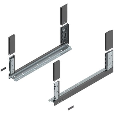 LEGRABOX Zarge, Höhe C (177 mm), NL=550 mm, links/rechts, für LEGRABOX free, oriongrau matt
