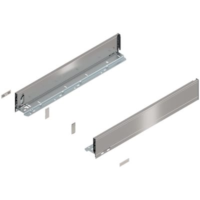 LEGRABOX Zarge, Höhe M (90.5 mm), NL=550 mm, links/rechts, für LEGRABOX pure, inox-gebür.-lackiert