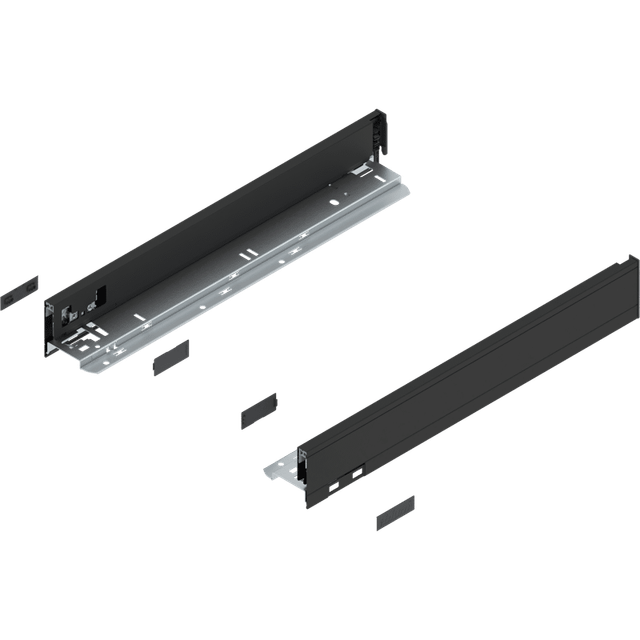 LEGRABOX Zarge, Höhe N (66.5 mm), NL=450 mm, links/rechts, für LEGRABOX pure, carbonschwarz matt