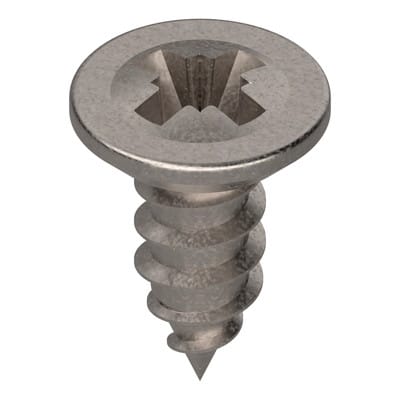 Blechschraube, Senkkopf, Ø3,53 mm, Nennlänge: 9.5 mm, vernickelt
