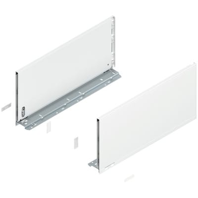 LEGRABOX Zarge, Höhe F (241 mm), NL=500 mm, links/rechts, für LEGRABOX pure, seidenweiss matt