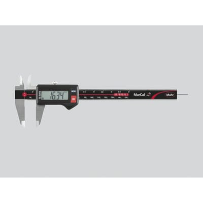 16 EWR Digitaler Messschieber 150 mm eckiges Tiefenmaß Reibrad
