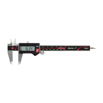 16 EWR Digitaler Messschieber 150 mm eckiges Tiefenmaß Reibrad DA