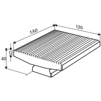 827 b 33 Messtischplatte 130 x 130 mm