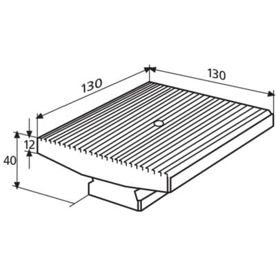 827 b 34 Messtischplatte 130x130 mm mit Tasteraufnahme