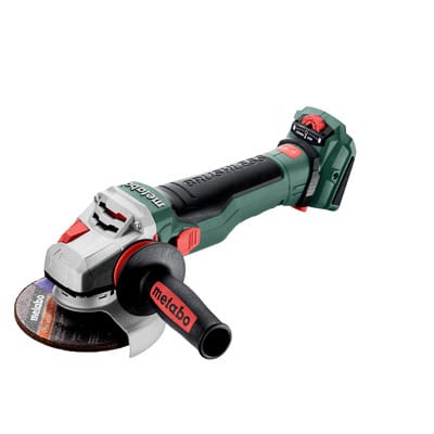 Akku-Winkelschleifer WVB 18 LTX BL 15-125 Quick (601731850), mit Bremse, Drehzahlregelung, Schnellspannmutter, drehbarem Akkupack, Karton