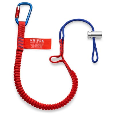 Fangleine für Werkzeuge bis 6 kg mit fixiertem Materialkarabiner 005012TBK