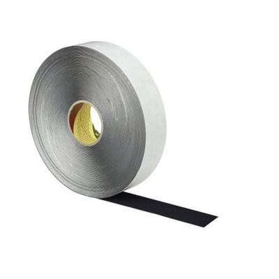 Polyesterbeflocktes Polyurethanklebeband 8581, Schwarz, 200 mm x 50 m
