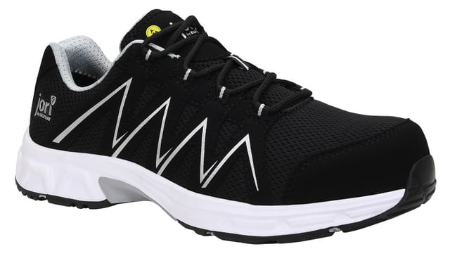 Sicherheitshalbschuh jo_SPEEDY black-silver Low ESD S1PS, Gr. 42