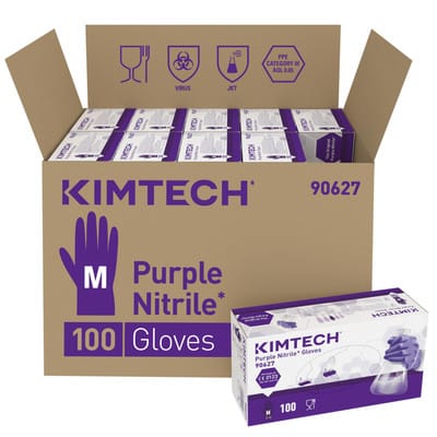 KIMTECH SCIENCE Einweghandschuh Purple Nitrile Gr. M=7,5 100 Stück je Box
