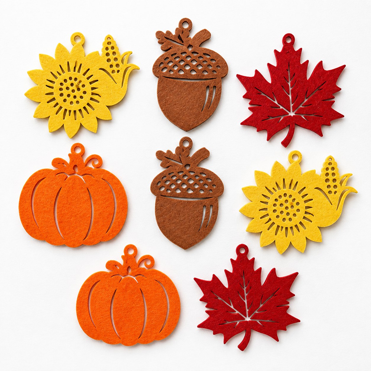 Décorations Suspendues En Feutre, Ornements D'Automne Pour Halloween Thanksgiving, Motifs De Récolte, Décoration De Fête Intérieure Extérieure