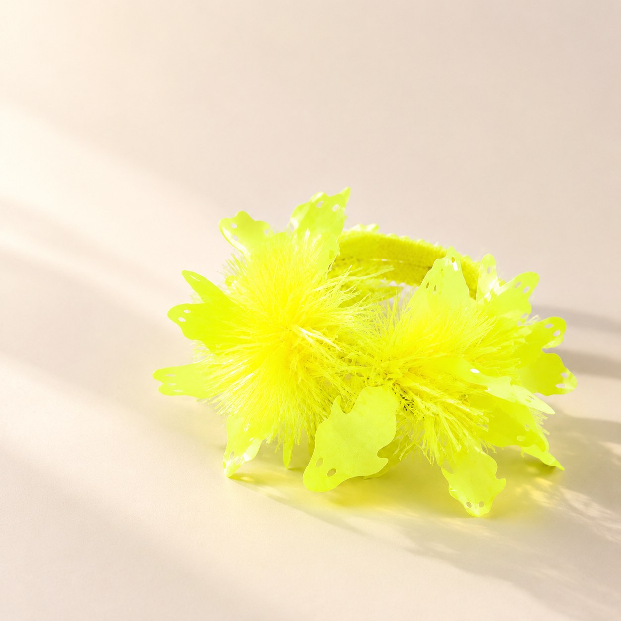 Bracelet Fantôme Fluorescent Halloween , Jaune Fluo, Décoration Accessoire Costume, Effet Luminescent Pour Fête Carnaval