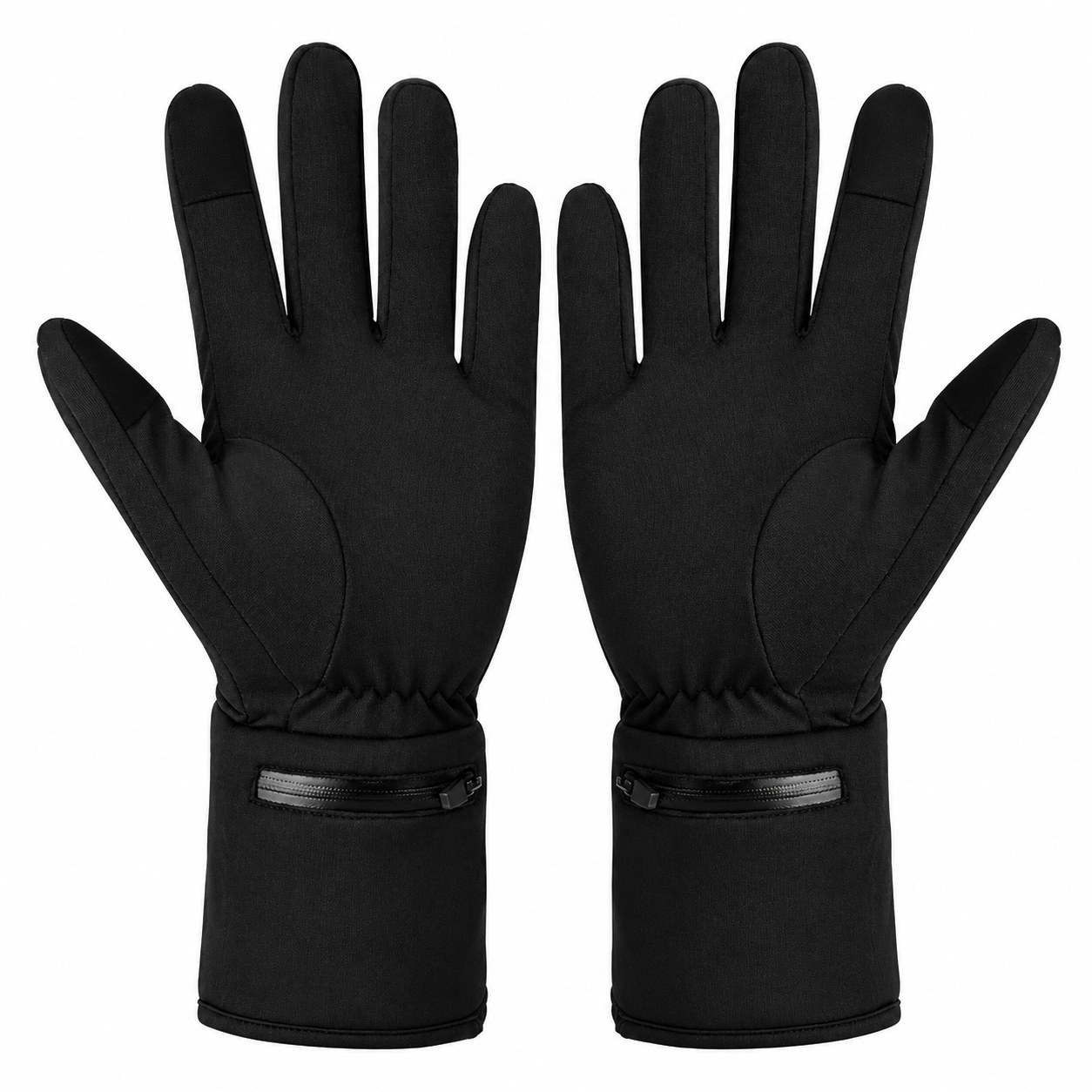 Gants Chauffants Électriques Tactiles Noirs Taille L/xl, 3 Niveaux De Température, Batterie 7,4v 2200mah, Gants Chauds Pour Extérieur Ski Randonnée