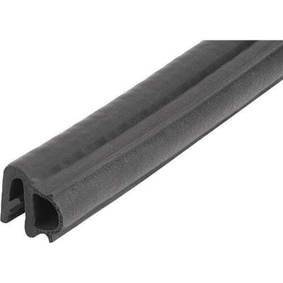 KANTENSCHUTZ-DICHTPROFIL 5000X8X12, FORM:H, EPDM SCHWARZ, KOMP:EPDM