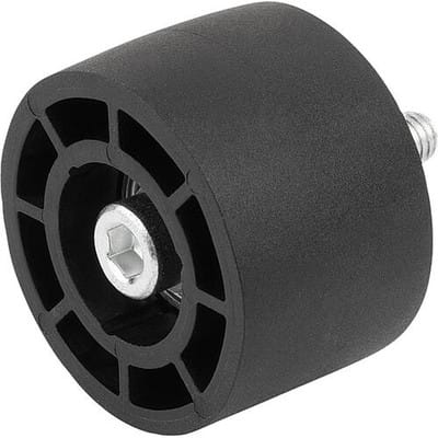 ROLLE MIT KUGELLAGER, P=Ø30 KUNSTSTOFF, SCHWARZ