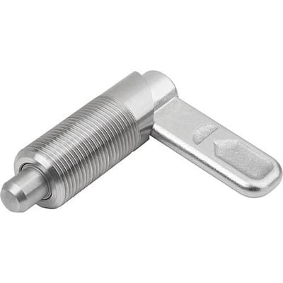 SPERRRIEGEL, D=10, M16X1,5, FORM:A MIT GEWINDEHÜLSE, EDELSTAHL BLANK