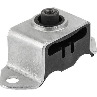 GUMMI-METALL-DECKENELEMENT INNENGEWINDE M08, FORM:B, ECKIG, STAHL VERZINKT, KOMP:NATURKAUTSCHUK SHORE 60