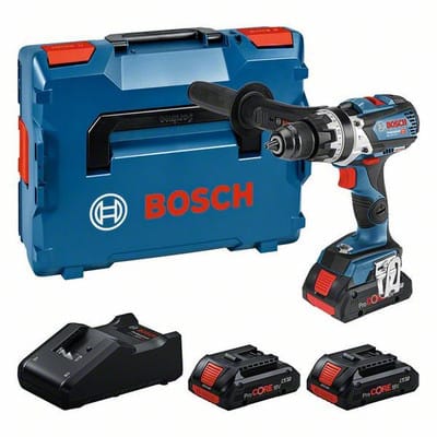 Prof. Set: Akku-Schlagbohrschrauber GSB 18V-110 C, 3 x ProCORE18V 4.0Ah, L-BOXX