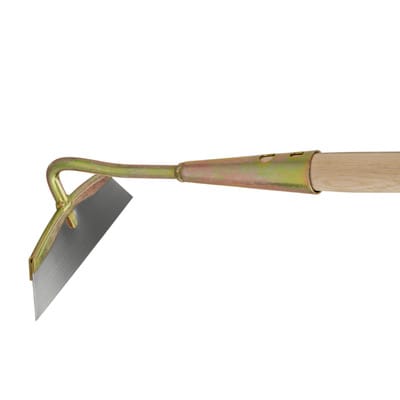 Ziehhacke, dänische Form, Breite 16 cm, verzinkt, Edelstahl-Blatt auswechselbar