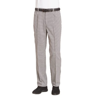 Kochhose koch- und chlorecht Unisex schwarz/weiß 12/8800/25, Größe 58