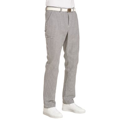 Koch-Bäcker-Hose Herren schwarz/weiß 12/7460/25, Größe 50
