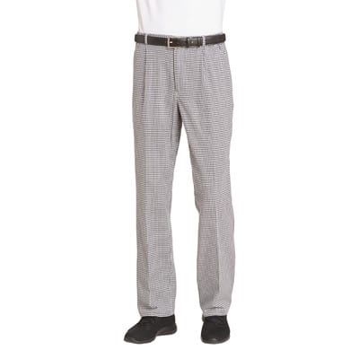 Koch-Bäckerhose chlorecht Unisex schwarz/weiß 12/5550/25, Größe 54