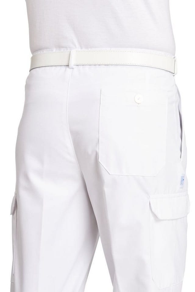 Medizinhose Gummizug zwei Schenkeltaschen weiß 12/1390/01, Größe 62