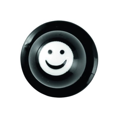 Kugelknöpfe VE 1 Pack. = 12 Knöpfe Smiley/schwarz 02/570/58