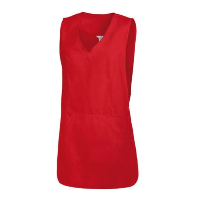 Überwurfschürze Damen rot 08/641/02, Größe II