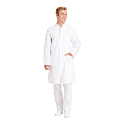 Mantel Herren mit Gehschlitz weiß 12/797/01, Größe XL