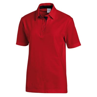 Poloshirt Unisex rot/schwarz 08/2637/0210, Größe XL