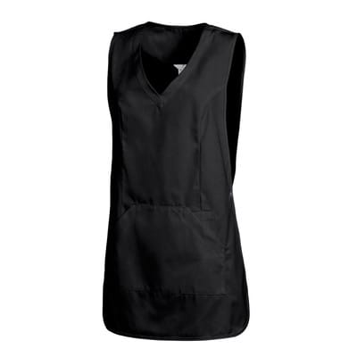 Überwurfschürze Damen schwarz 08/641/10, Größe I