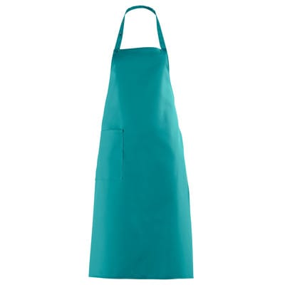 Latzschürze Druckknopfverschluss petrol, Größe 34 11/529/75
