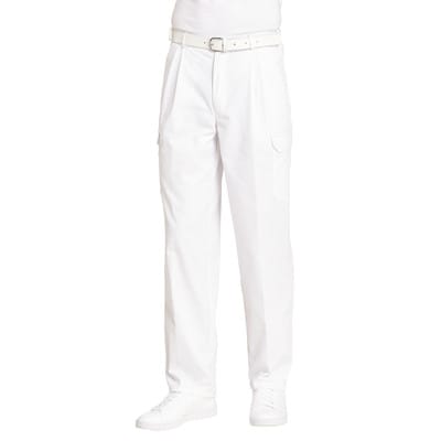 Medizinhose Gummizug zwei Schenkeltaschen weiß 12/1390/01, Größe 64