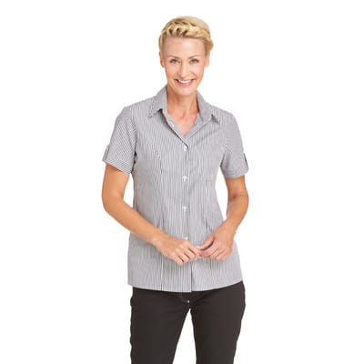 Bluse Teilungsnähte schwarz 08/2440/10, Größe 42