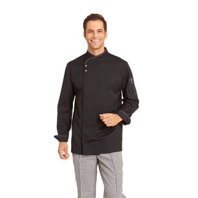 Kochjacke Herren schwarz 12/2444/10, Größe 50